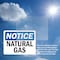 Signmission Natural Gas OSHA Notice Sign, Vinyl Decal, 7in W x 5in L, 2PK OS-2PACK-NS-D-57-L-14313 - alternate 2